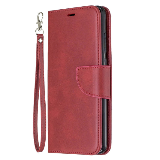 For Xiaomi Redmi Note 8Pro Retro Lambskin Texture Pure Color Horizontal Flip PU Leather Case with Holder & Card Slots & Wallet & Lanyard(Red) by buy2fix