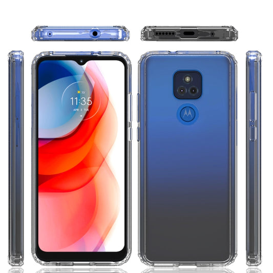 For Motorola Moto G Play (2021) Shockproof Scratchproof TPU + Acrylic Protective Case(White) by buy2fix
