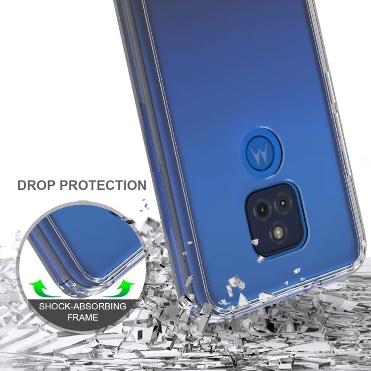 For Motorola Moto G Play (2021) Shockproof Scratchproof TPU + Acrylic Protective Case(White) by buy2fix