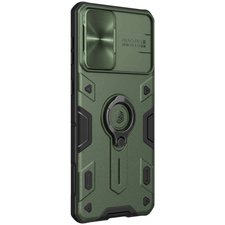 For Samsung Galaxy S21+ 5G NILLKIN Shockproof CamShield Armor Protective Case with Invisible Ring Holder(Green) - Galaxy S21+ 5G Cases by NILLKIN | Online Shopping UK | buy2fix