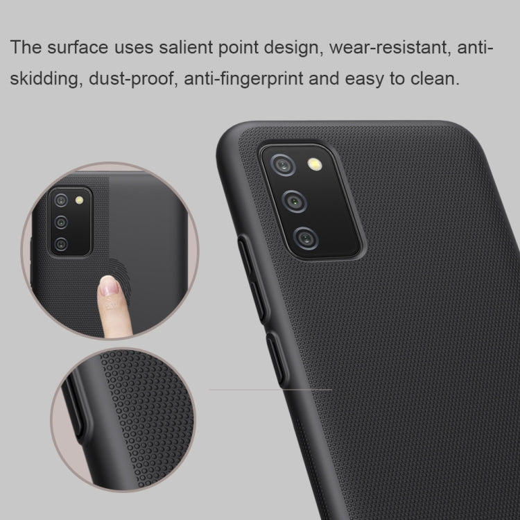 For Samsung Galaxy A02s / M02s NILLKIN Frosted Concave-convex Texture PC Protective Case(White) - Galaxy Phone Cases by NILLKIN | Online Shopping UK | buy2fix