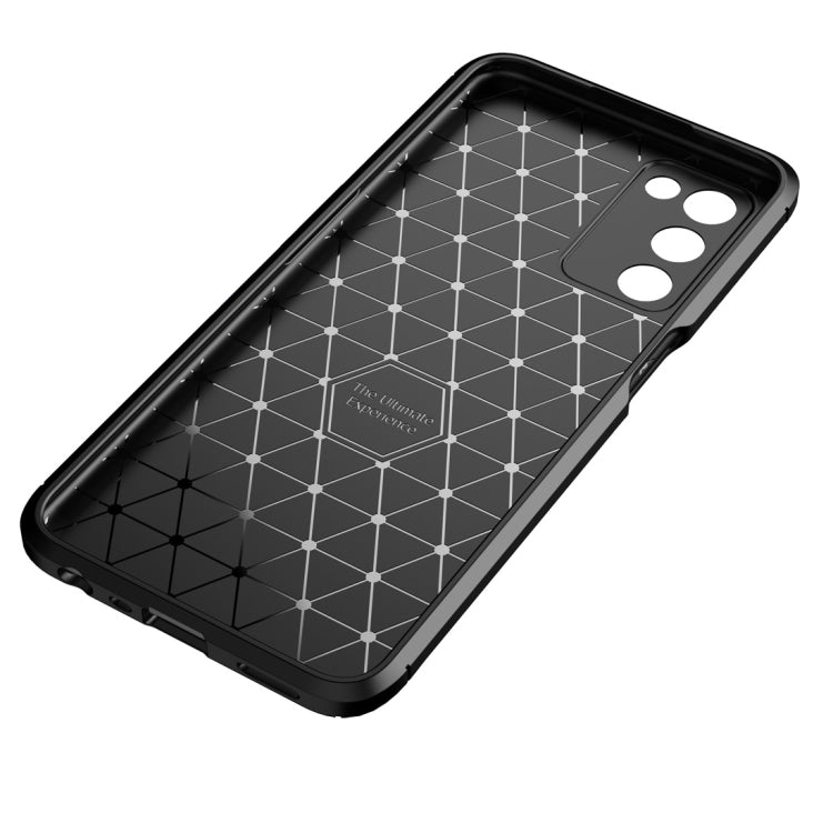For OPPO A55 5G Carbon Fiber Texture Shockproof TPU Case(Black) - OPPO Cases by buy2fix | Online Shopping UK | buy2fix