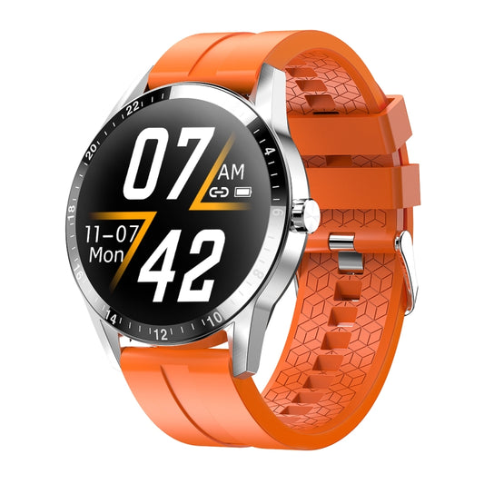 G20 1.3 inch IPS Color Screen IP67 Waterproof Smart Watch, Support Blood Oxygen Monitoring / Sleep Monitoring / Heart Rate Monitoring, Style: Silicone Strap(Orange) by buy2fix