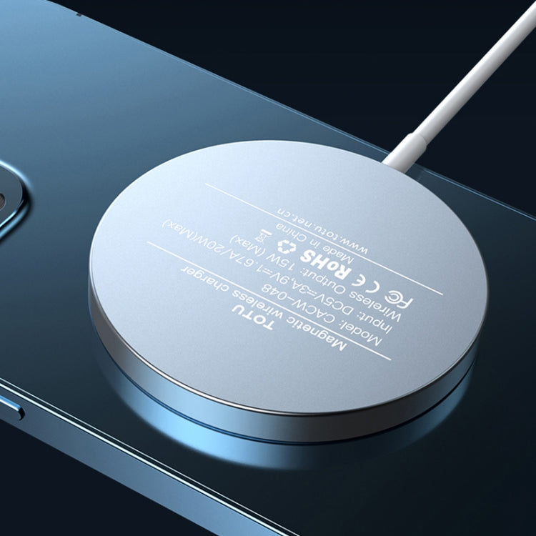 TOTUDESIGN CACW-048 Glory Series 15W Max Magnetic Wireless Charger(White) - Wireless Charger by TOTUDESIGN | Online Shopping UK | buy2fix