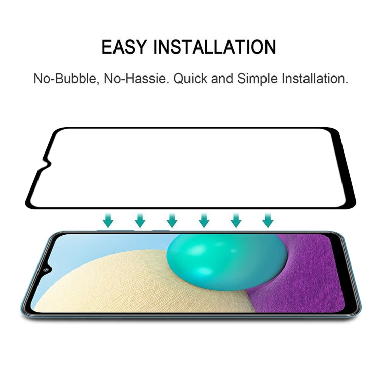 For Samsung Galaxy A02 25 PCS Full Glue Full Screen Tempered Glass Film by buy2fix