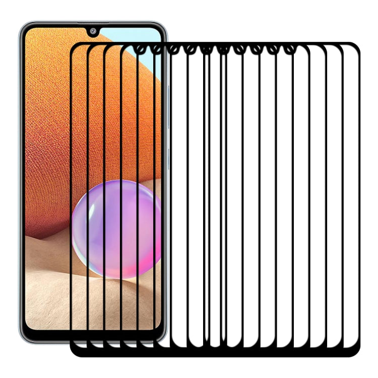 For Samsung Galaxy A32 4G 25 PCS Full Glue Full Screen Tempered Glass Film by buy2fix