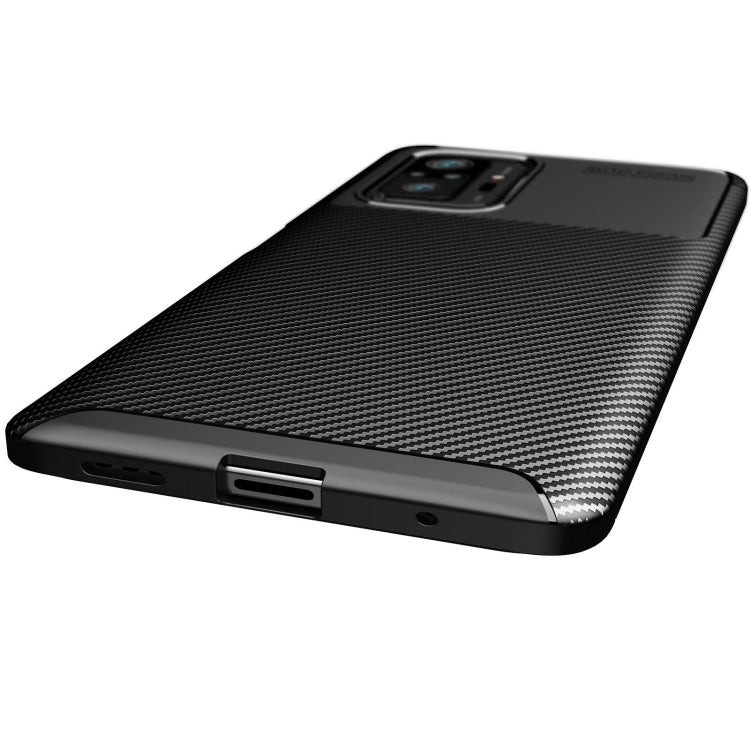 For Xiaomi Redmi Note 10 Pro / Note 10 Pro Max Carbon Fiber Texture Shockproof TPU Case(Black) - Xiaomi Cases by buy2fix | Online Shopping UK | buy2fix