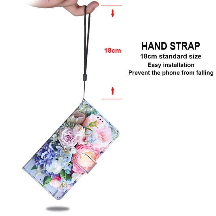 For Xiaomi Mi 10T Pro / 10T / K30s Coloured Drawing Cross Texture Horizontal Flip PU Leather Case with Holder & Card Slots & Wallet & Lanyard(Light Pink Bouquet) - Xiaomi Cases by buy2fix | Online Shopping UK | buy2fix