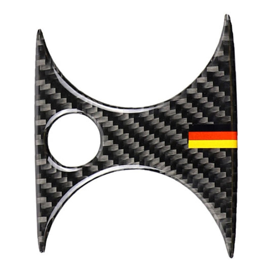 Car Carbon Fiber Rear Air Outlet Middle Decorative Sticker for Mercedes-Benz C Class W205 C180 C200 C300 GLC, Left and Right Drive Universal(German Color) by buy2fix