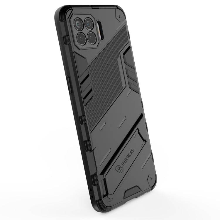 For OPPO F17 Pro Punk Armor 2 in 1 PC + TPU Shockproof Case with Invisible Holder(Blue) - OPPO Cases by buy2fix | Online Shopping UK | buy2fix
