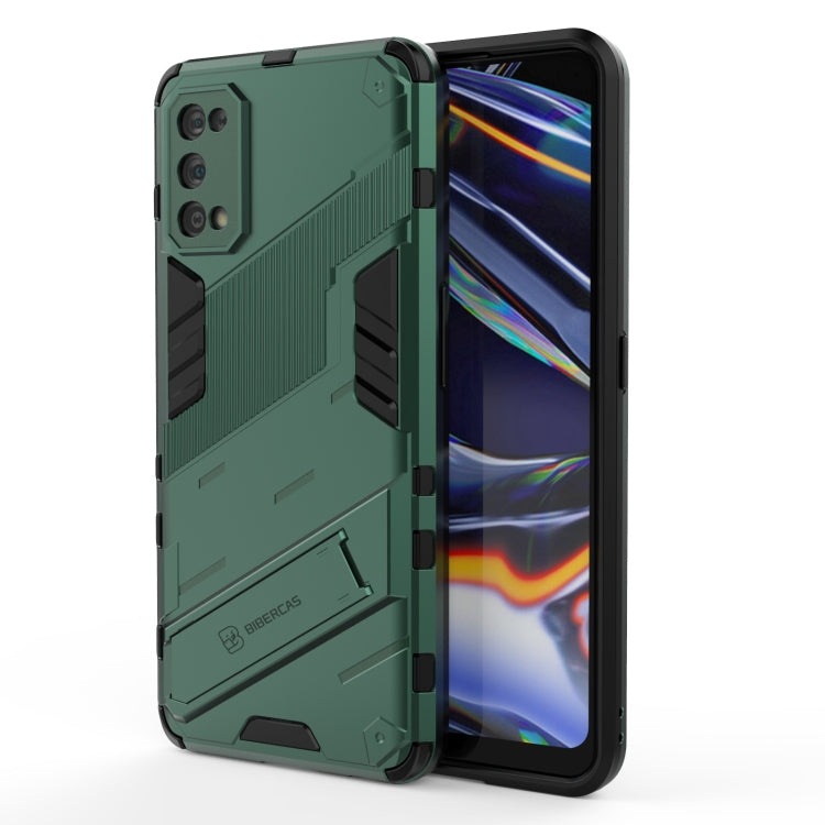 For OPPO Realme 7 Pro Punk Armor 2 in 1 PC + TPU Shockproof Case with Invisible Holder(Green) - Realme Cases by buy2fix | Online Shopping UK | buy2fix