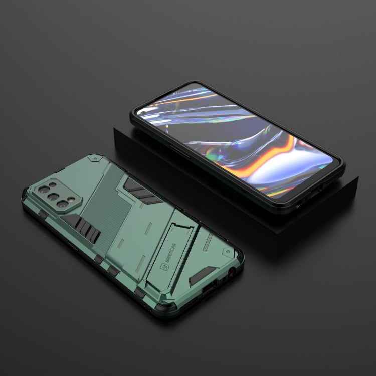 For OPPO Realme 7 Pro Punk Armor 2 in 1 PC + TPU Shockproof Case with Invisible Holder(Green) - Realme Cases by buy2fix | Online Shopping UK | buy2fix