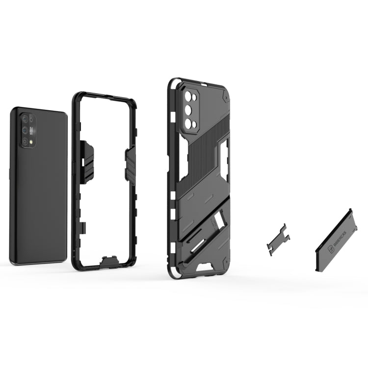 For OPPO Realme 7 Pro Punk Armor 2 in 1 PC + TPU Shockproof Case with Invisible Holder(Green) - Realme Cases by buy2fix | Online Shopping UK | buy2fix