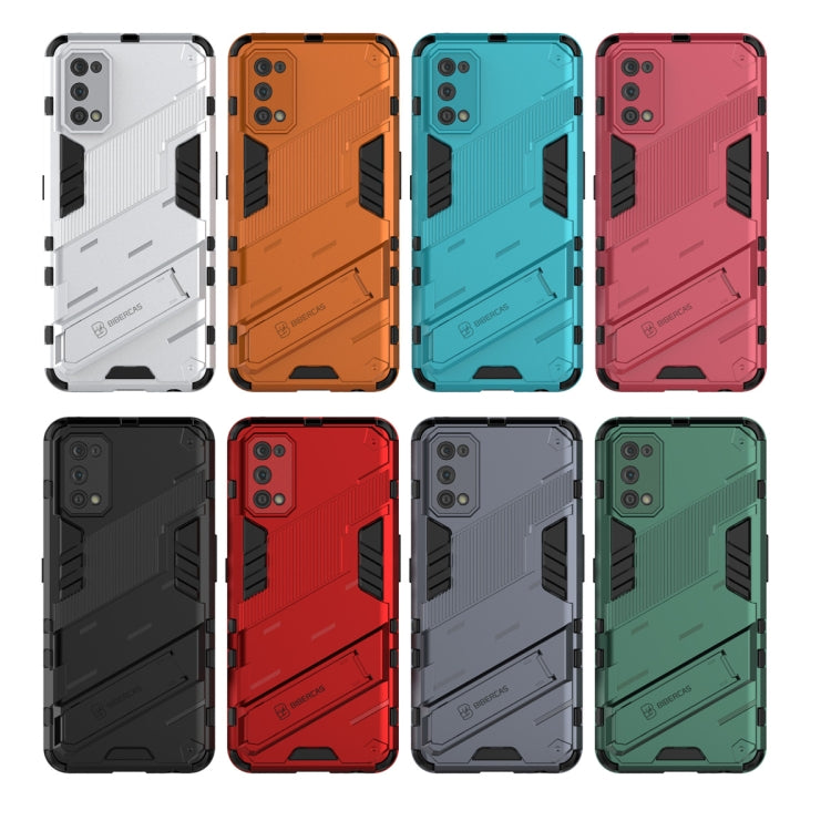 For OPPO Realme 7 Pro Punk Armor 2 in 1 PC + TPU Shockproof Case with Invisible Holder(Green) - Realme Cases by buy2fix | Online Shopping UK | buy2fix