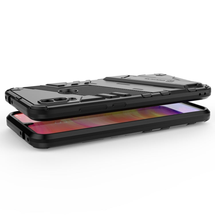 For Xiaomi Redmi Note 7 Punk Armor 2 in 1 PC + TPU Shockproof Case with Invisible Holder(Red) - Xiaomi Cases by buy2fix | Online Shopping UK | buy2fix