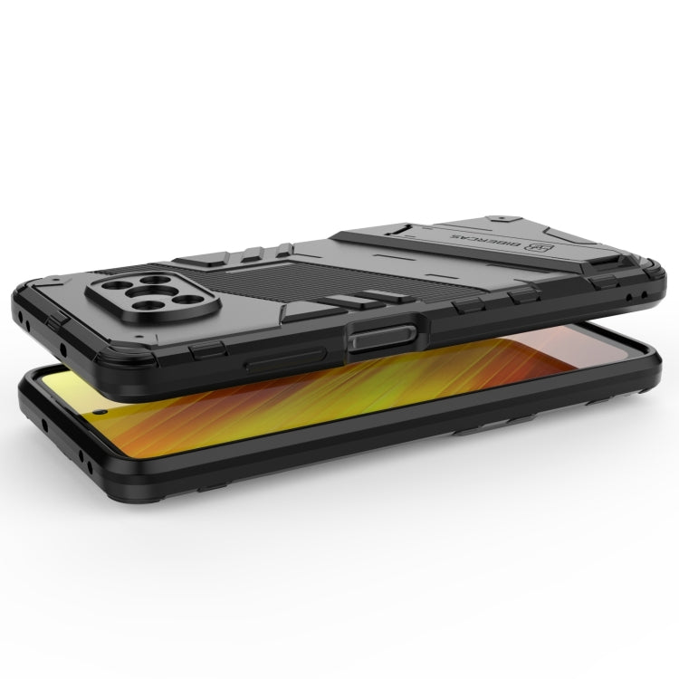 For Xiaomi Poco X3 Punk Armor 2 in 1 PC + TPU Shockproof Case with Invisible Holder(Black) - Xiaomi Cases by buy2fix | Online Shopping UK | buy2fix