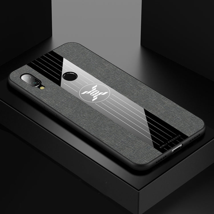 For Xiaomi Redmi 7 XINLI Stitching Cloth Texture Shockproof TPU Protective Case(Gray) - Xiaomi Cases by XINLI | Online Shopping UK | buy2fix