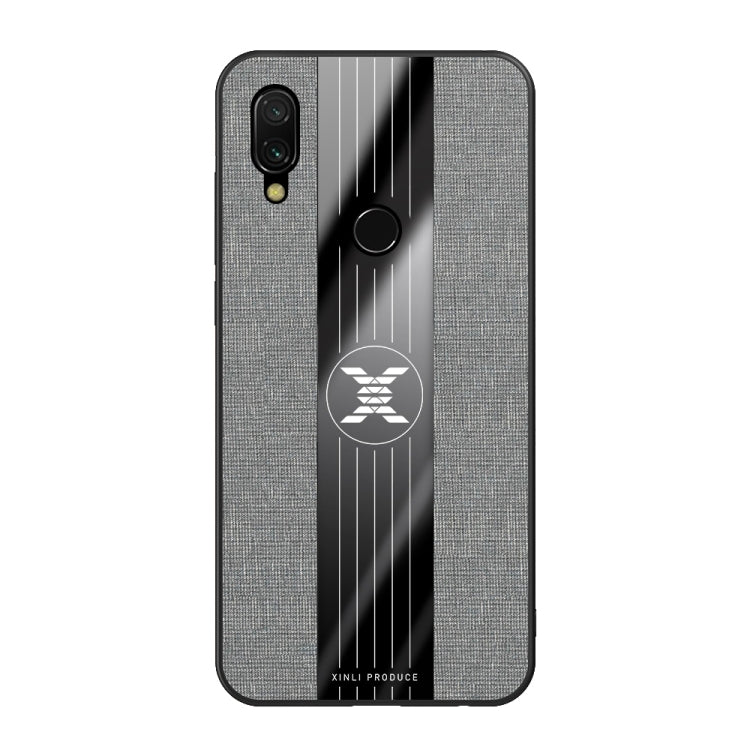 For Xiaomi Redmi 7 XINLI Stitching Cloth Texture Shockproof TPU Protective Case(Gray) - Xiaomi Cases by XINLI | Online Shopping UK | buy2fix