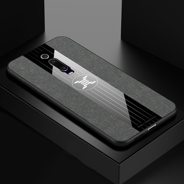 For Xiaomi Mi 9T / Redmi K20 XINLI Stitching Cloth Texture Shockproof TPU Protective Case(Gray) - Xiaomi Cases by XINLI | Online Shopping UK | buy2fix