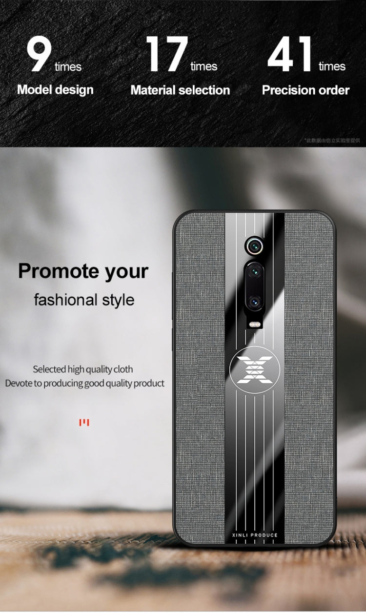 For Xiaomi Mi 9T / Redmi K20 XINLI Stitching Cloth Texture Shockproof TPU Protective Case(Brown) - Xiaomi Cases by XINLI | Online Shopping UK | buy2fix