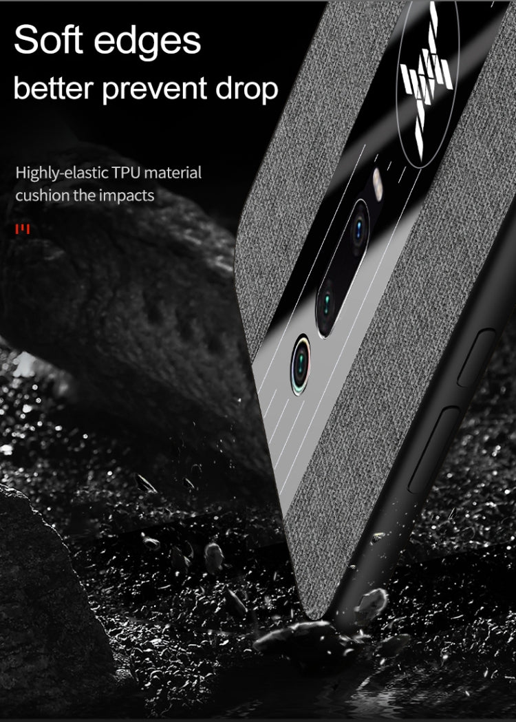 For Xiaomi Mi 9T / Redmi K20 XINLI Stitching Cloth Texture Shockproof TPU Protective Case(Brown) - Xiaomi Cases by XINLI | Online Shopping UK | buy2fix