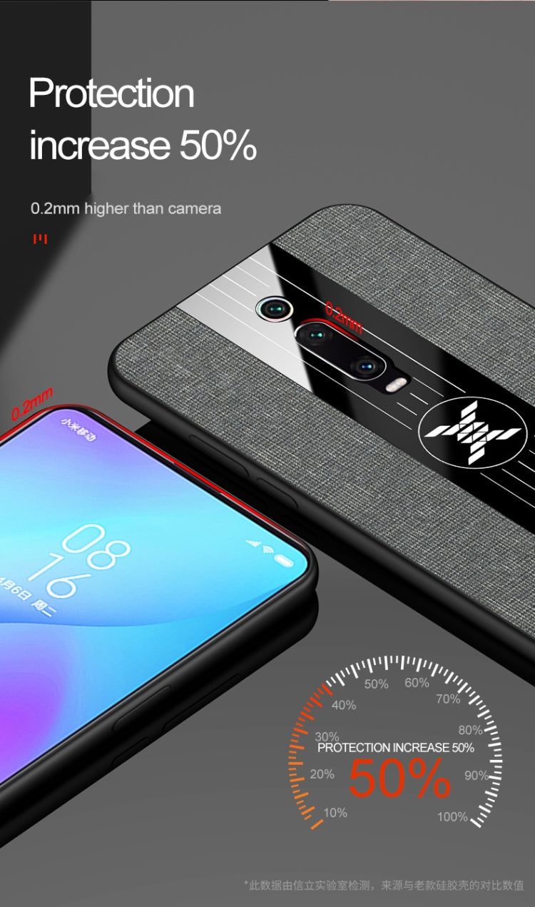 For Xiaomi Mi 9T / Redmi K20 XINLI Stitching Cloth Texture Shockproof TPU Protective Case(Brown) - Xiaomi Cases by XINLI | Online Shopping UK | buy2fix