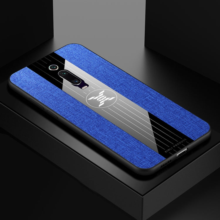 For Xiaomi Mi 9T / Redmi K20 XINLI Stitching Cloth Texture Shockproof TPU Protective Case(Blue) - Xiaomi Cases by XINLI | Online Shopping UK | buy2fix