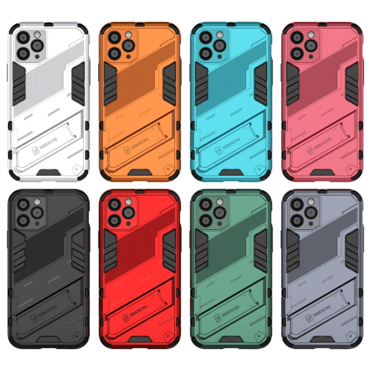 For iPhone 11 Pro Punk Armor 2 in 1 PC + TPU Shockproof Case with Invisible Holder (Green) - iPhone 11 Pro Cases by buy2fix | Online Shopping UK | buy2fix