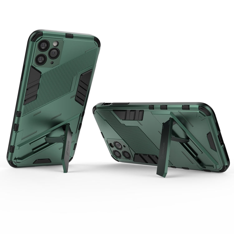 For iPhone 11 Pro Max Punk Armor 2 in 1 PC + TPU Shockproof Case with Invisible Holder (Green) - iPhone 11 Pro Max Cases by buy2fix | Online Shopping UK | buy2fix