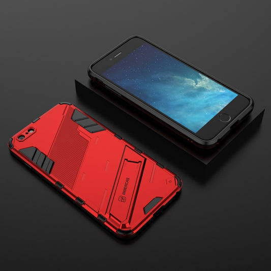 Punk Armor 2 in 1 PC + TPU Shockproof Case with Invisible Holder For iPhone 6 Plus & 6s Plus(Red) by buy2fix
