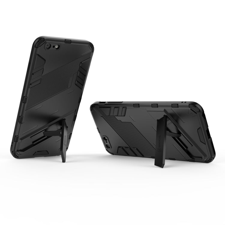 Punk Armor 2 in 1 PC + TPU Shockproof Case with Invisible Holder For iPhone 6 Plus & 6s Plus(Orange) - More iPhone Cases by buy2fix | Online Shopping UK | buy2fix