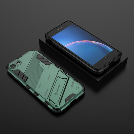 Punk Armor 2 in 1 PC + TPU Shockproof Case with Invisible Holder For iPhone 7 & 8(Green) by buy2fix