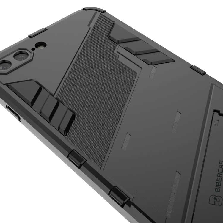 Punk Armor 2 in 1 PC + TPU Shockproof Case with Invisible Holder For iPhone 7 Plus & 8 Plus(Black) - More iPhone Cases by buy2fix | Online Shopping UK | buy2fix