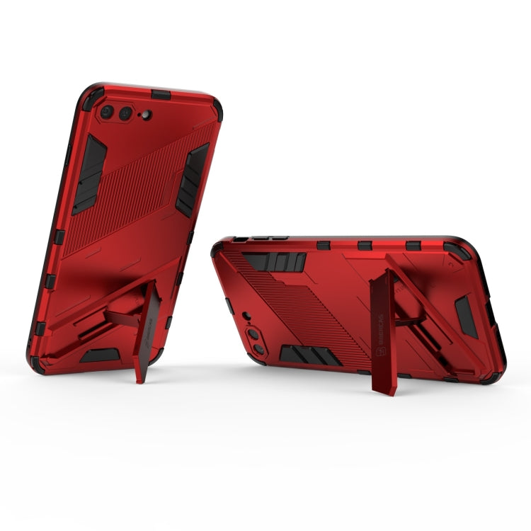 Punk Armor 2 in 1 PC + TPU Shockproof Case with Invisible Holder For iPhone 7 Plus & 8 Plus(Red) - More iPhone Cases by buy2fix | Online Shopping UK | buy2fix