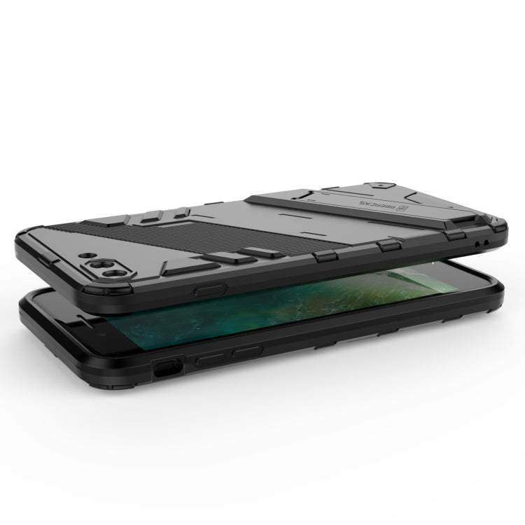 Punk Armor 2 in 1 PC + TPU Shockproof Case with Invisible Holder For iPhone 7 Plus & 8 Plus(Grey) - More iPhone Cases by buy2fix | Online Shopping UK | buy2fix