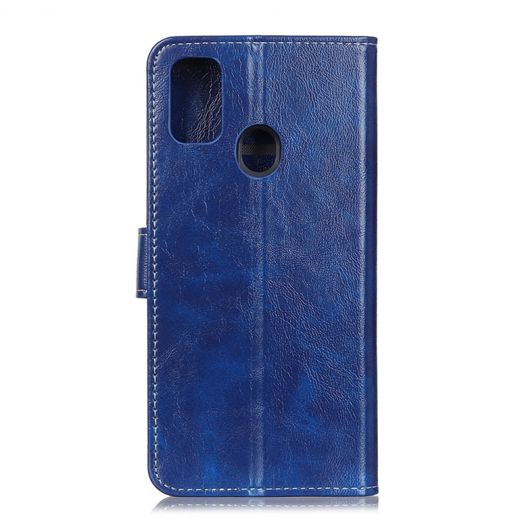 For Motorola Moto G30 / G20 / G10 4G / Lenovo K13 Pro / K13 Note Retro Crazy Horse Texture Horizontal Flip Leather Case with Holder & Card Slots & Photo Frame & Wallet(Blue) - Motorola Cases by buy2fix | Online Shopping UK | buy2fix