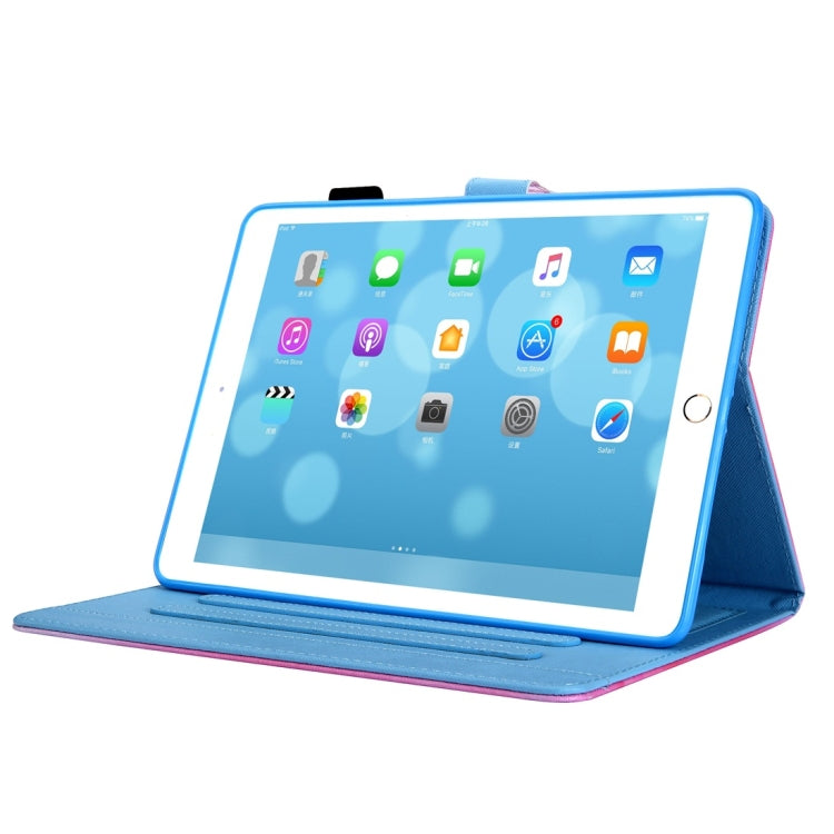 For iPad 10.2 2021 / 2020 / 2019 Coloured Drawing Pattern Horizontal Flip Leather Case with Holder & Card Slots & Photo Frame(Fantasy Butterfly) by buy2fix