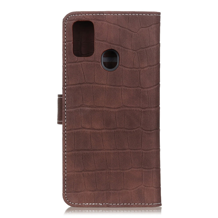For Motorola Moto Moto G30 / G20 / G10 4G / Lenovo K13 Pro / K13 Note Crocodile Texture Horizontal Flip Leather Case with Holder & Card Slots & Wallet(Brown) - LG Cases by buy2fix | Online Shopping UK | buy2fix