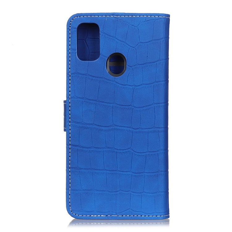 For Motorola Moto G30 / G20 / G10 4G / Lenovo K13 Pro / K13 Note Crocodile Texture Horizontal Flip Leather Case with Holder & Card Slots & Wallet(Blue) - LG Cases by buy2fix | Online Shopping UK | buy2fix