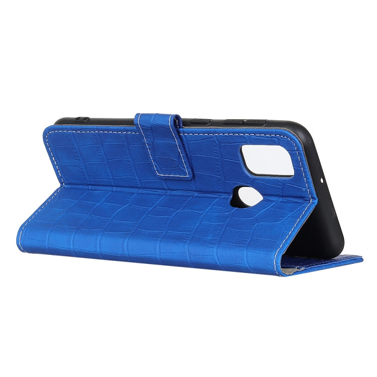 For Motorola Moto G30 / G20 / G10 4G / Lenovo K13 Pro / K13 Note Crocodile Texture Horizontal Flip Leather Case with Holder & Card Slots & Wallet(Blue) - LG Cases by buy2fix | Online Shopping UK | buy2fix