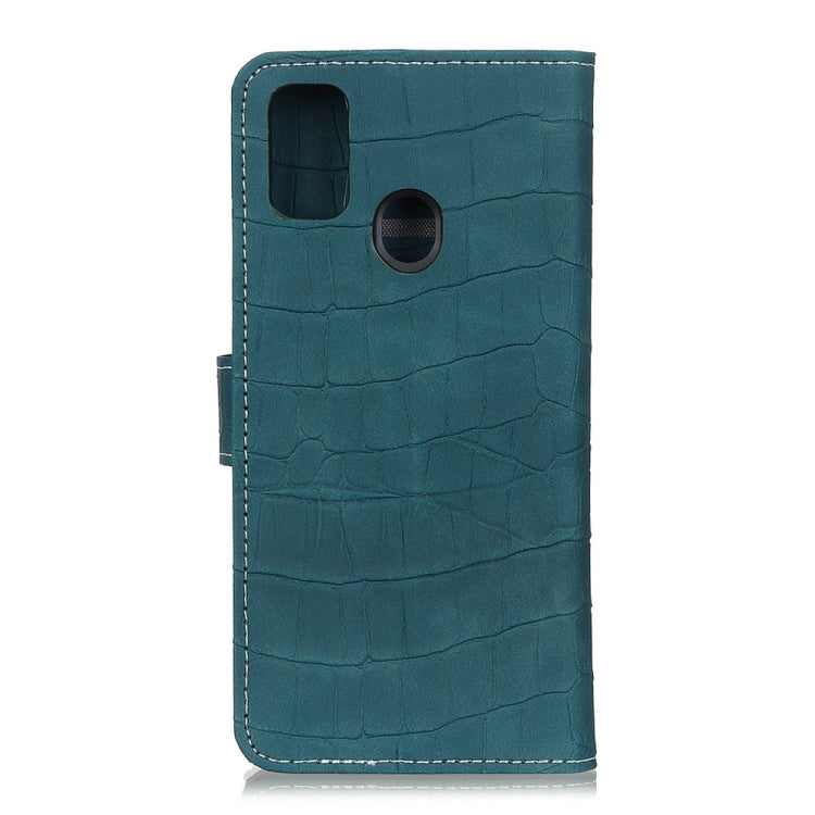 For Motorola Moto G30 / G20 / G10 4G / Lenovo K13 Pro / K13 Note Crocodile Texture Horizontal Flip Leather Case with Holder & Card Slots & Wallet(Dark Green) - LG Cases by buy2fix | Online Shopping UK | buy2fix