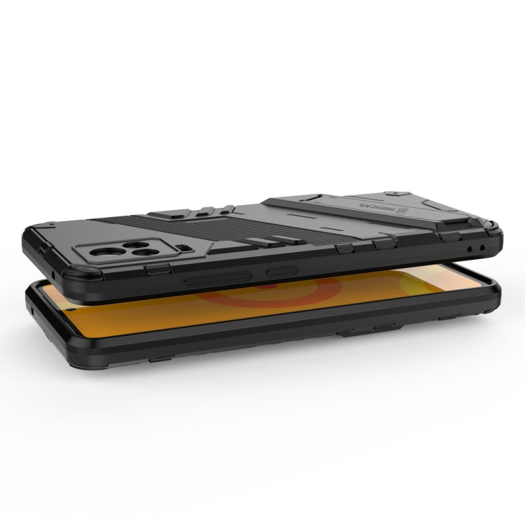 Punk Armor 2 in 1 PC + TPU Shockproof Case with Invisible Holder For vivo iQOO 7(Orange) - vivo Cases by buy2fix | Online Shopping UK | buy2fix