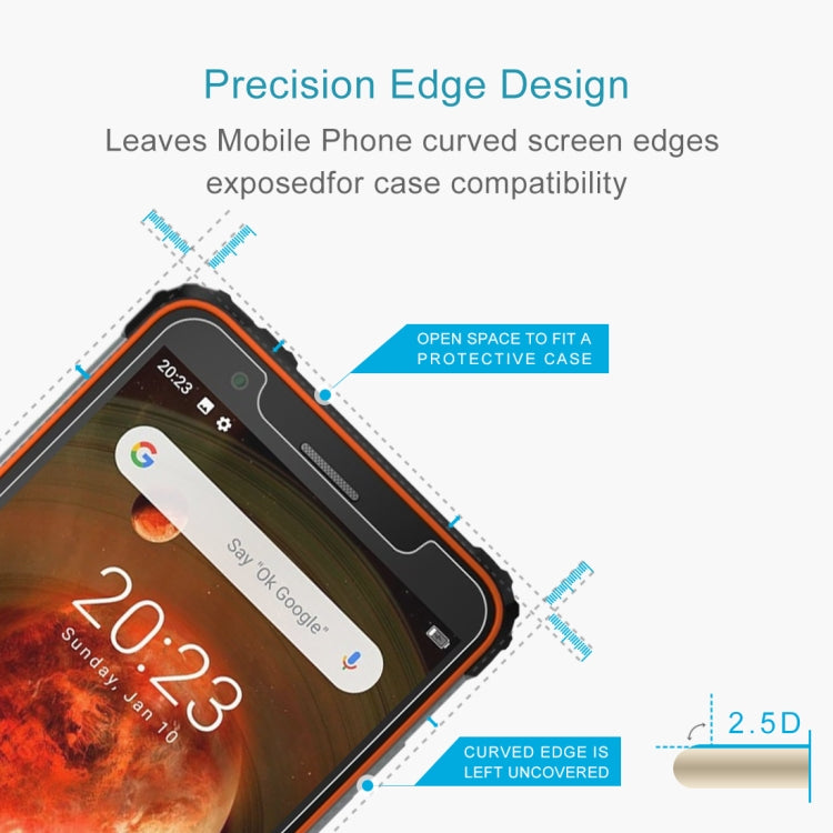 For Blackview BV6600 10 PCS 0.26mm 9H Surface Hardness 2.5D Explosion-proof Tempered Glass Non-full Screen Film - Others by buy2fix | Online Shopping UK | buy2fix