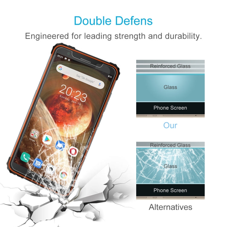 For Blackview BV6600 50 PCS 0.26mm 9H Surface Hardness 2.5D Explosion-proof Tempered Glass Non-full Screen Film - Others by buy2fix | Online Shopping UK | buy2fix