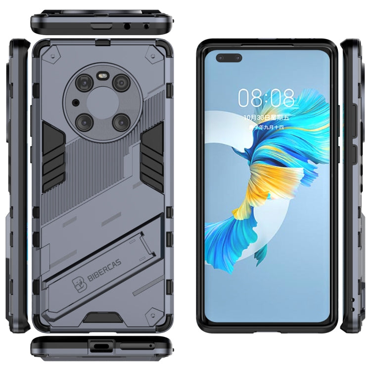 For Huawei Mate 40 Pro Punk Armor 2 in 1 PC + TPU Shockproof Case with Invisible Holder(Grey) - Huawei Cases by buy2fix | Online Shopping UK | buy2fix
