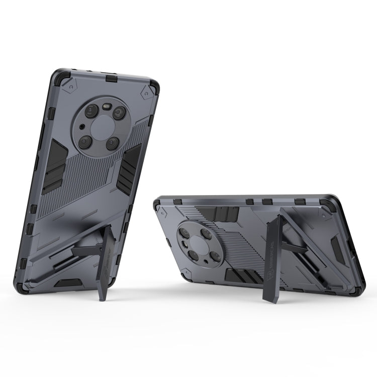For Huawei Mate 40 Pro Punk Armor 2 in 1 PC + TPU Shockproof Case with Invisible Holder(Grey) - Huawei Cases by buy2fix | Online Shopping UK | buy2fix