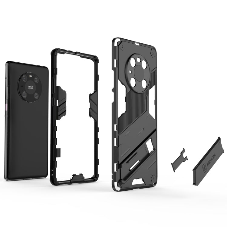 For Huawei Mate 40 Pro Punk Armor 2 in 1 PC + TPU Shockproof Case with Invisible Holder(Grey) - Huawei Cases by buy2fix | Online Shopping UK | buy2fix