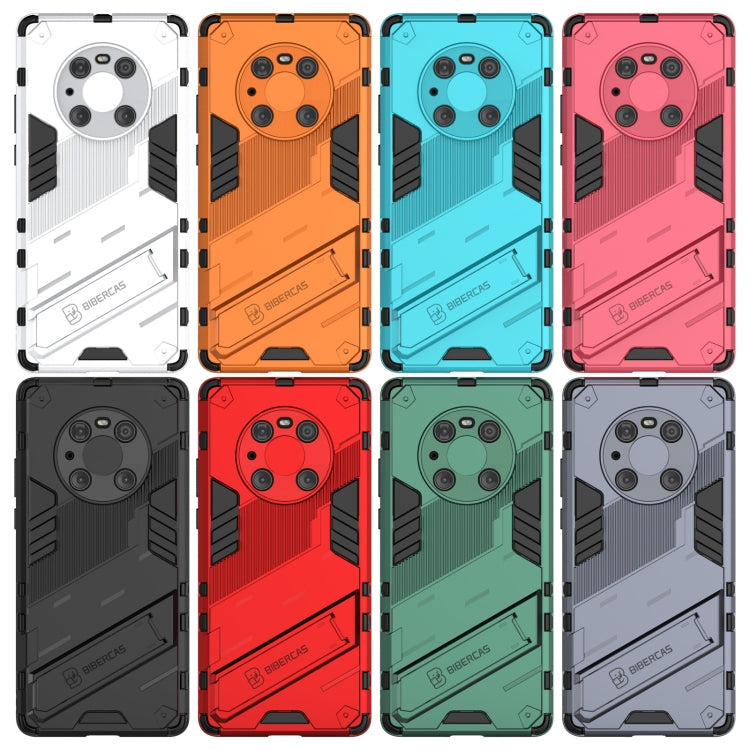 For Huawei Mate 40 Pro Punk Armor 2 in 1 PC + TPU Shockproof Case with Invisible Holder(Grey) - Huawei Cases by buy2fix | Online Shopping UK | buy2fix