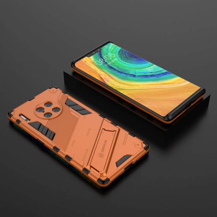For Huawei Mate 40 Pro Punk Armor 2 in 1 PC + TPU Shockproof Case with Invisible Holder(Orange) - Huawei Cases by buy2fix | Online Shopping UK | buy2fix