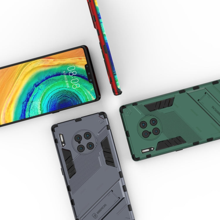 For Huawei Mate 40 Pro Punk Armor 2 in 1 PC + TPU Shockproof Case with Invisible Holder(Orange) - Huawei Cases by buy2fix | Online Shopping UK | buy2fix